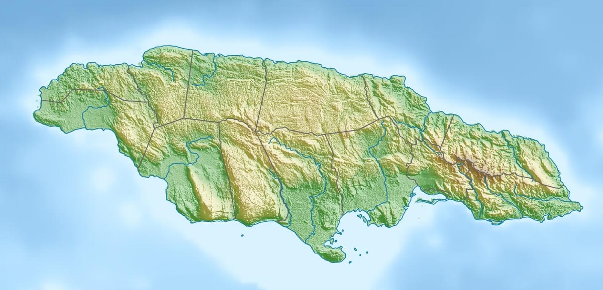 Kort over 3d-jamaica