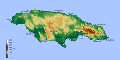 Kort over jamaica højde 