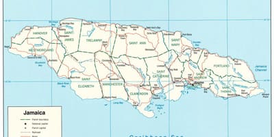 Jamaica motorvej 2000 kort