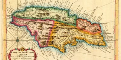 Kort vintage jamaica